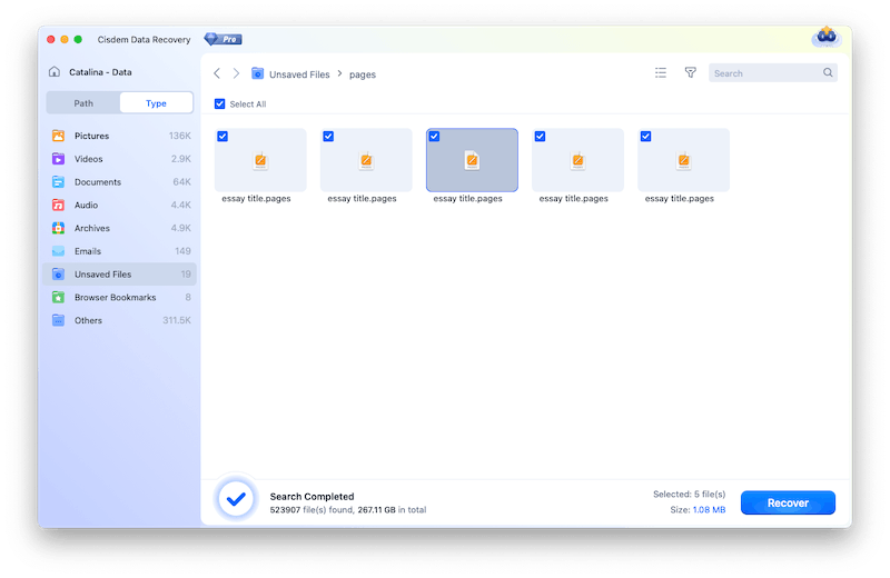 recover pages cisdem 03