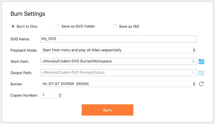 dvd settings