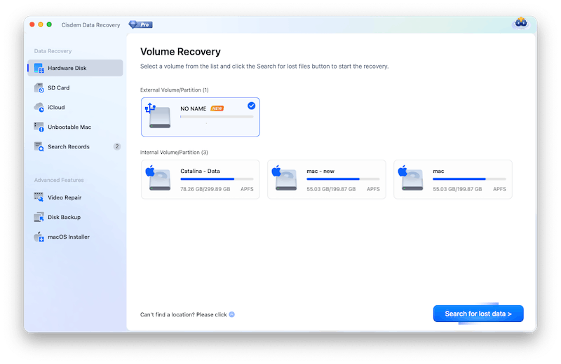 recover archive external 01
