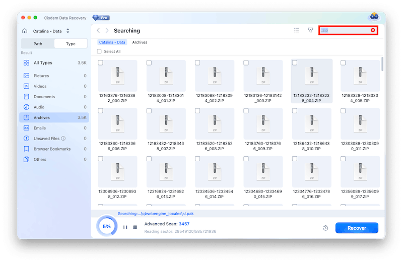 recover archive external 04