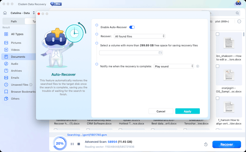 auto recover