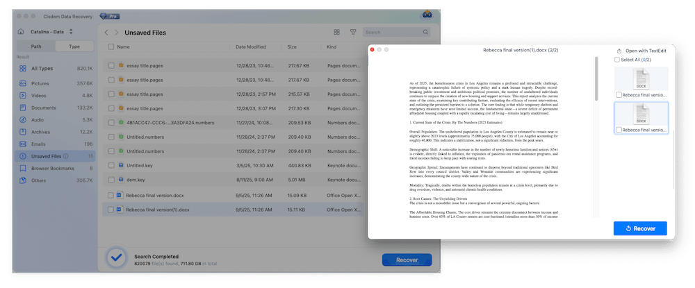 recover unsaved word mac 05