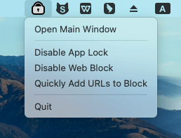 open main window